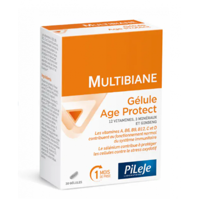MULTIBIANE AGE PROTECT ΣΥΜΠΛΗΡΩΜΑ ΔΙΑΤΡΟΦΗΣ ΒΑΣΙΣΜΕΝΟ ΣΕ 12 ΒΙΤΑΜΙΝΕΣ, 3 ΜΕΤΑΛΛΑ ΚΑΙ GINSENG