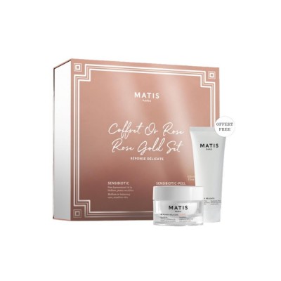 SET PRECIOUS METALS ROSE GOLD, ΣΕΤ ΜΕ ΤΗΝ SENSIFLORA-CREAM 50ml ΚΑΙ ΔΩΡΟ ΤΗΝ SENSIFLORA-PEEL 50ml - MATIS PARIS REPONSE DELICATE